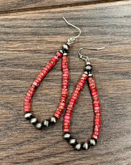 Natural Gemstone Navajo Earrings